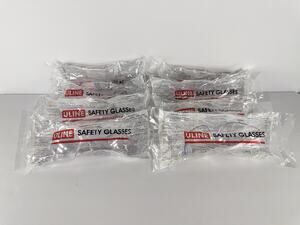 (8) ULINE Ice Wraparounds Safety Glasses w/ Wraparound Lenses Clear